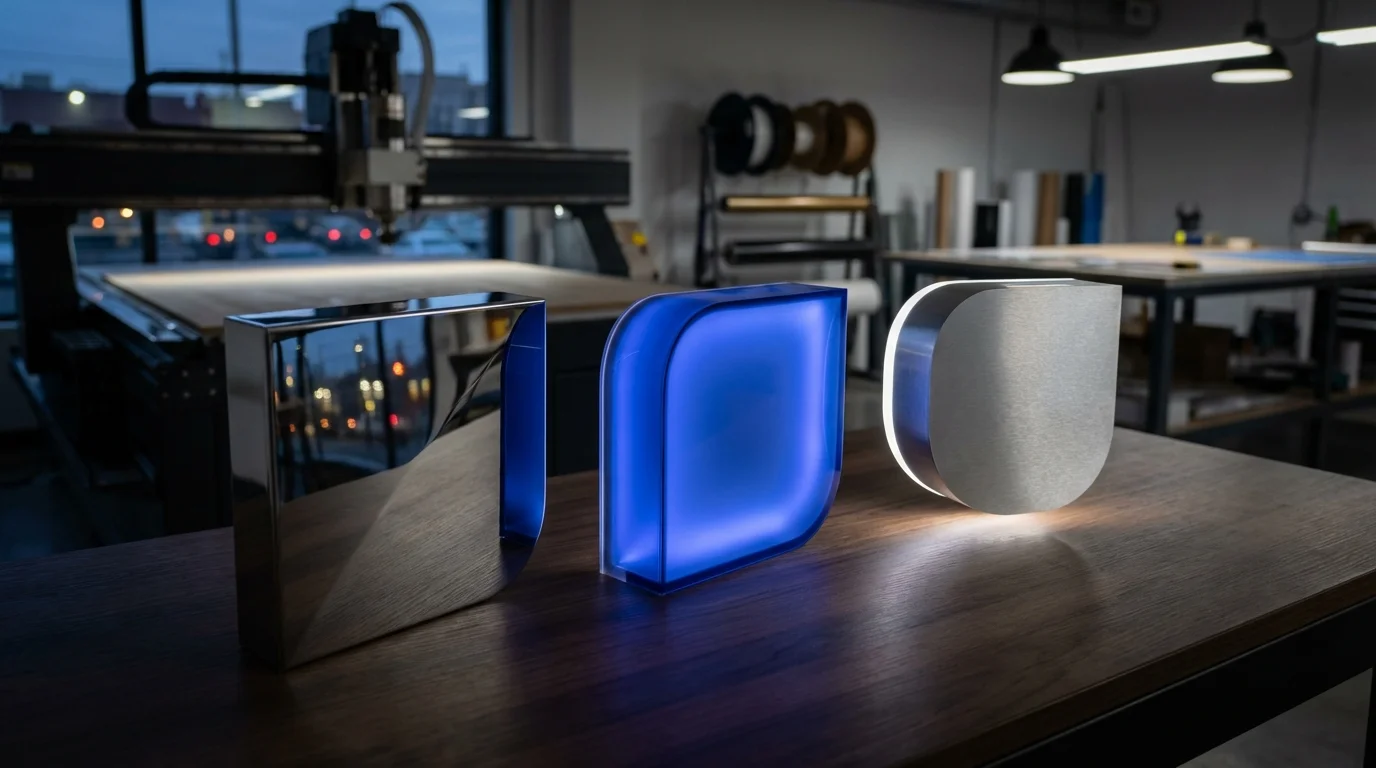 Kutu Harf Tabela Çeşitleri: Pleksi, Krom ve LED Seçenekleri — görsel 3