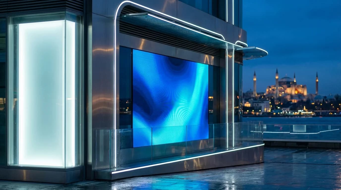 LED tabela türlerini karşılaştıran teknik görsel