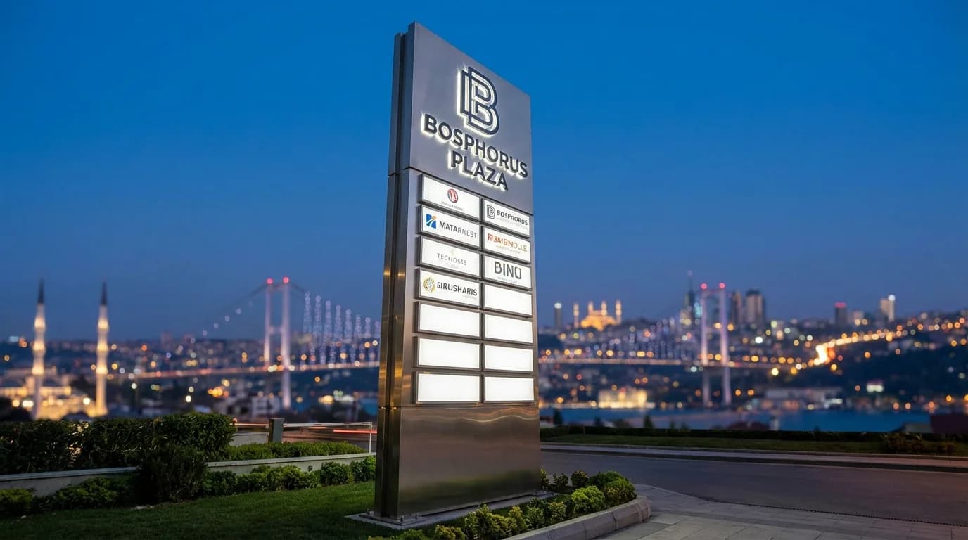 Totem Tabela Ölçüleri, Türleri ve 2026 Fiyatları — İstanbul Rehberi — görsel 3