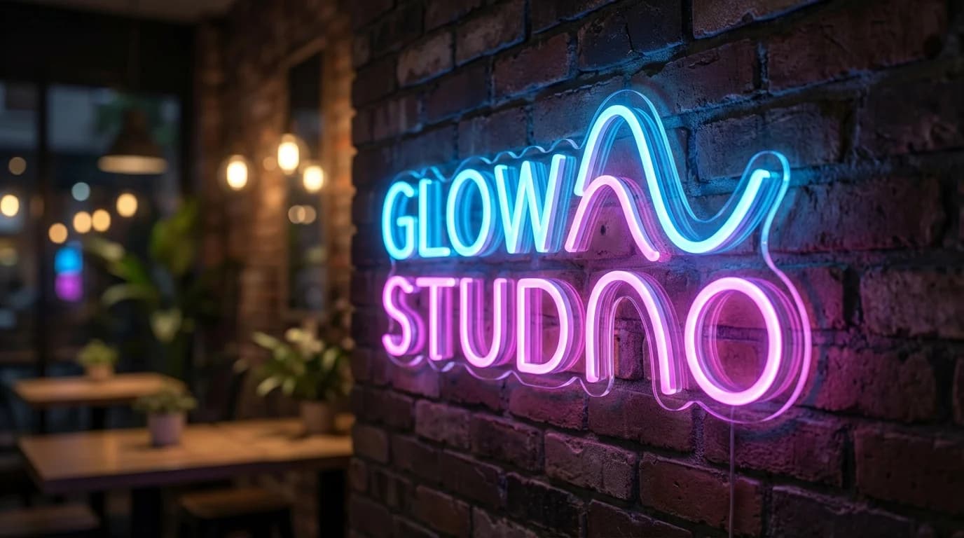 Moda bölgesine uygun vintage neon tabela uygulaması